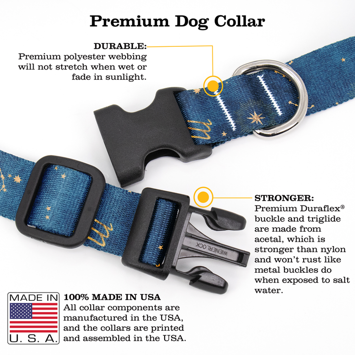 Zodiac Scorpio Dog Collar - Made in USA