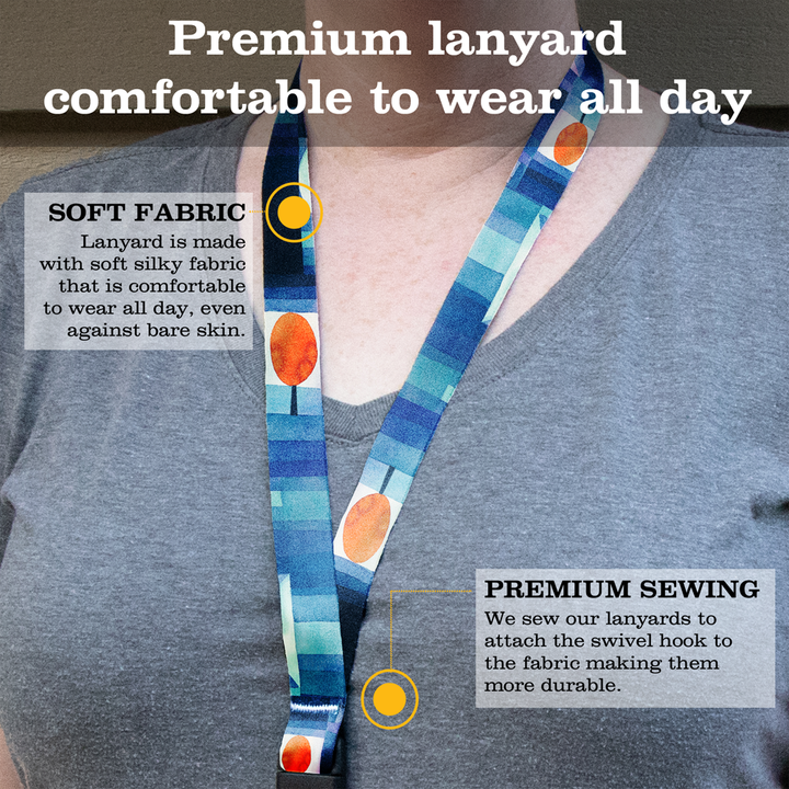 Klee Harbinger of Autumn Premium Lanyard - with Buckle and Flat Ring - Made in the USA