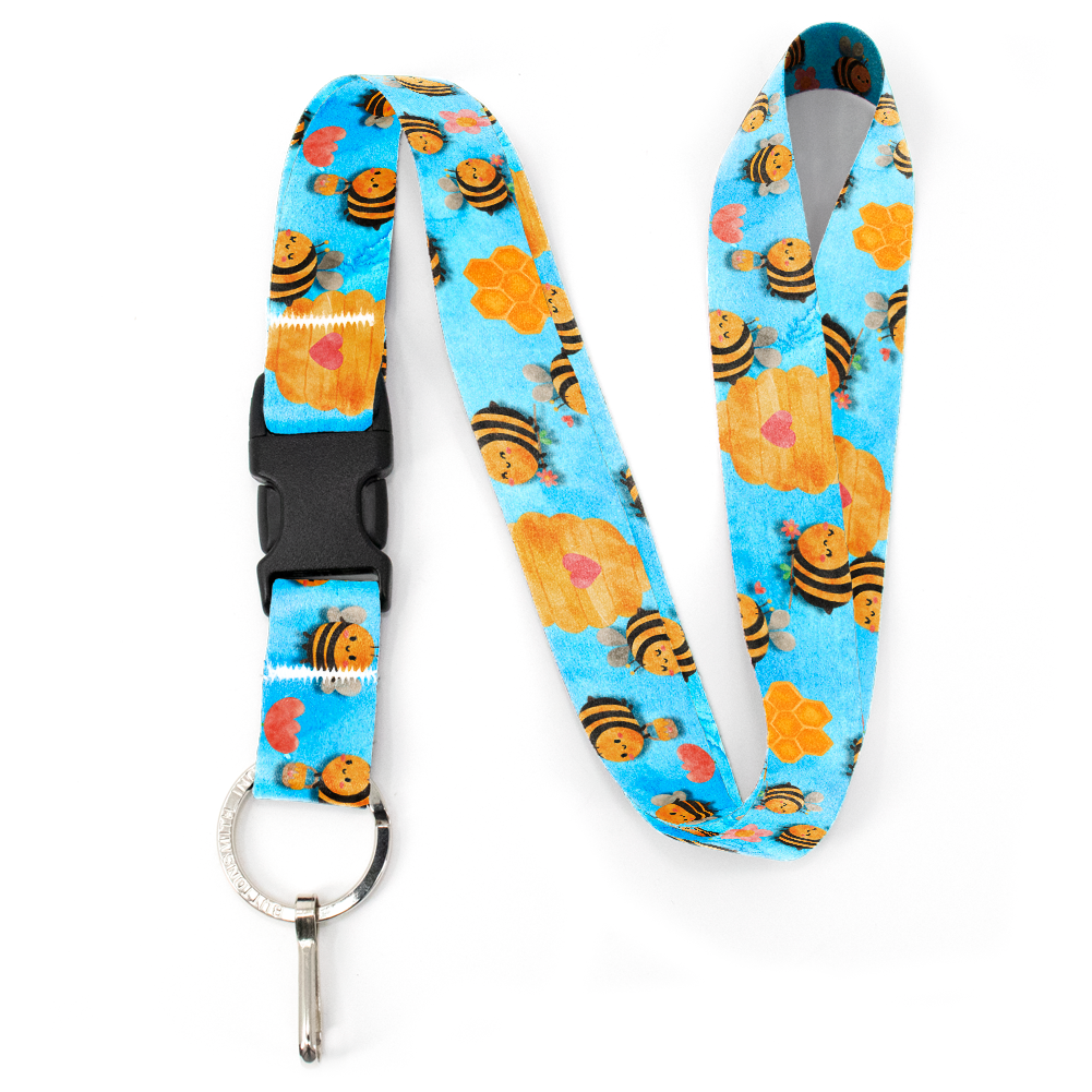 Baby Bumblebee Premium Lanyard - with Buckle and Flat Ring - Made in the USA