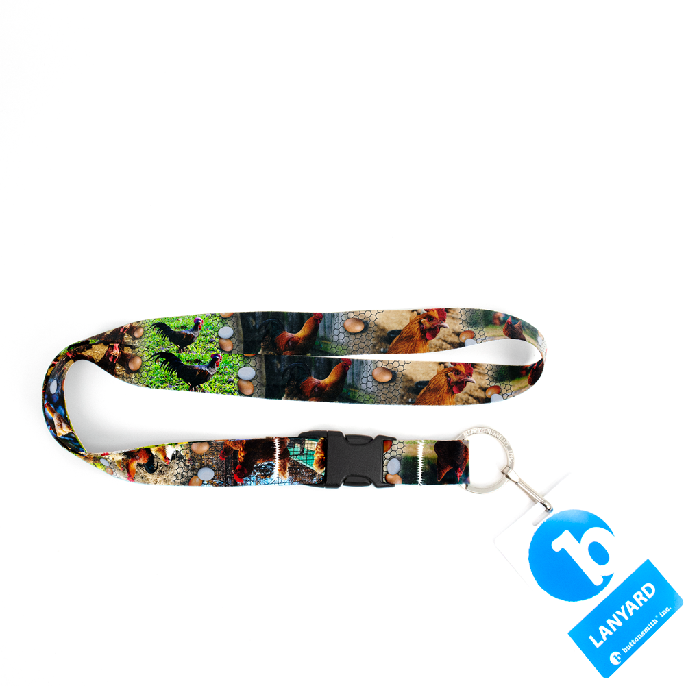 Chick Pix Premium Lanyard - with Buckle and Flat Ring - Made in the USA