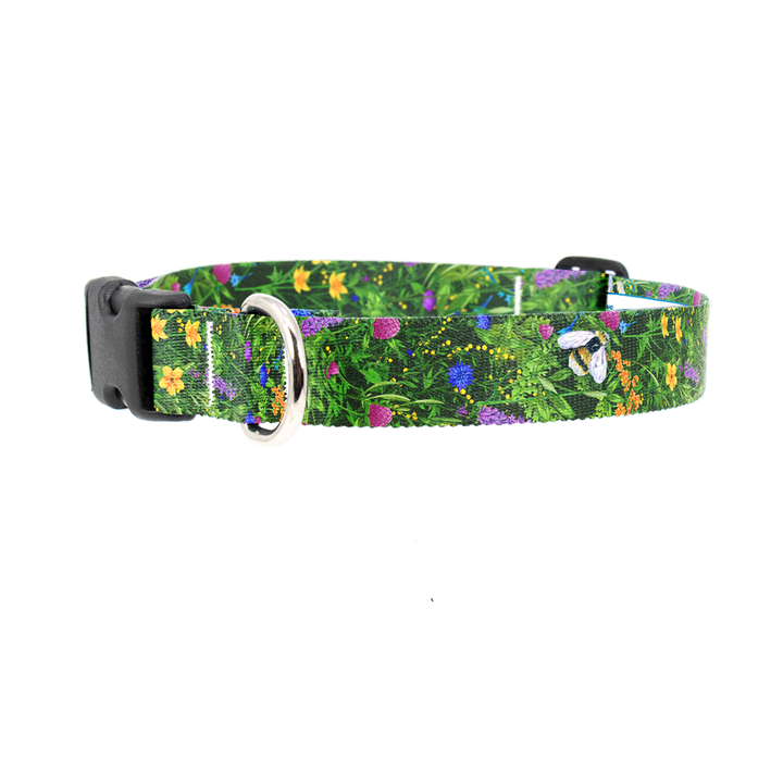 Wildflowers Dog Collar - Made in USA