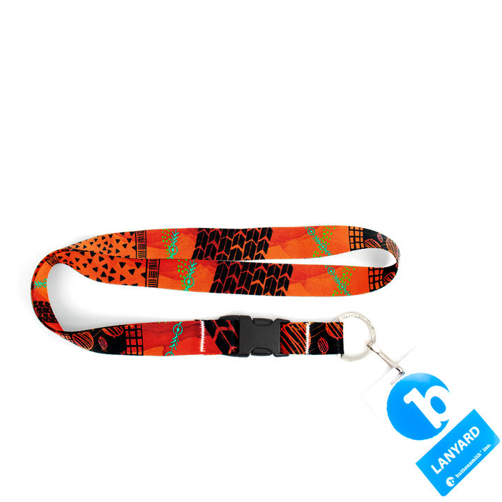 Doodles Premium Lanyard - with Buckle and Flat Ring - Made in the USA