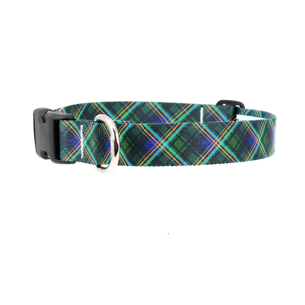 Clark of Ulva Plaid Dog Collar - Made in USA