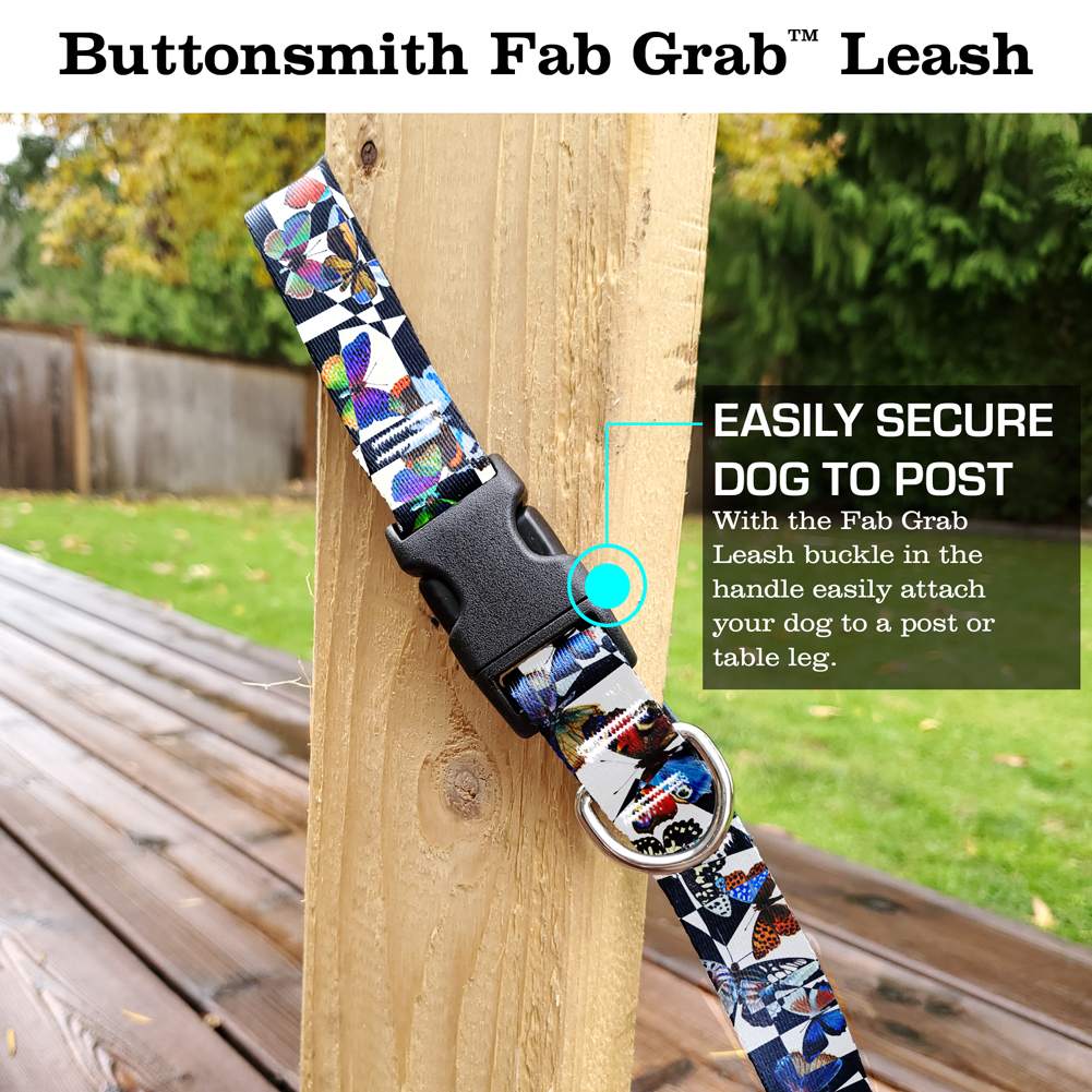 Mod Butterfly Fab Grab Leash - Made in USA