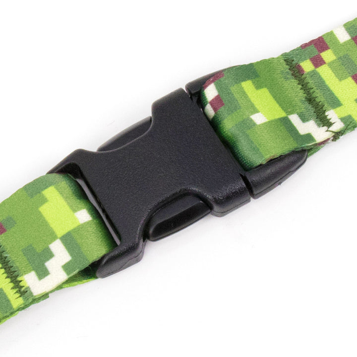 Buttonsmith Pixel Land Camo Lanyard - Made in USA - Buttonsmith Inc.