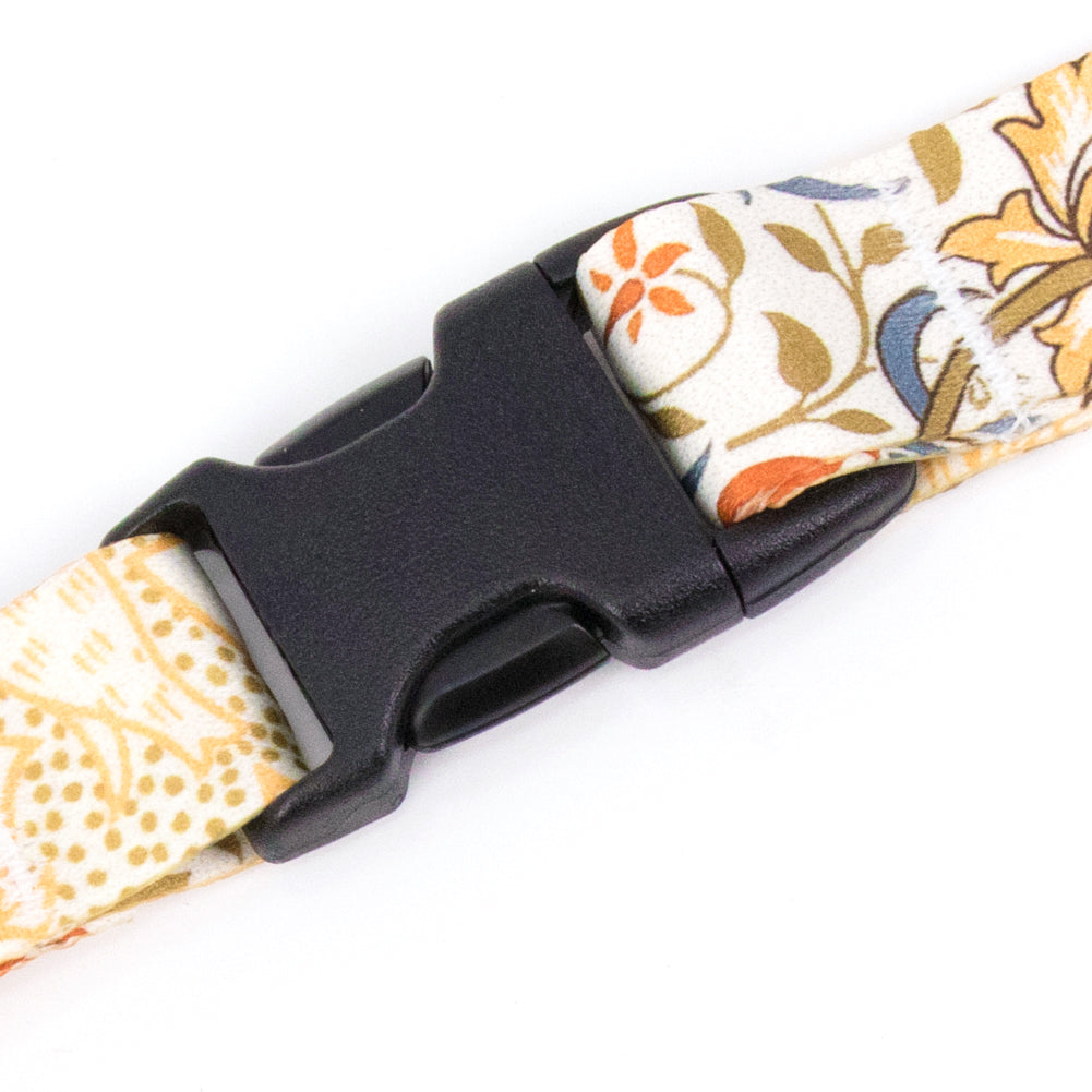 Buttonsmith William Morris Flora Breakaway Lanyard - Made in USA - Buttonsmith Inc.