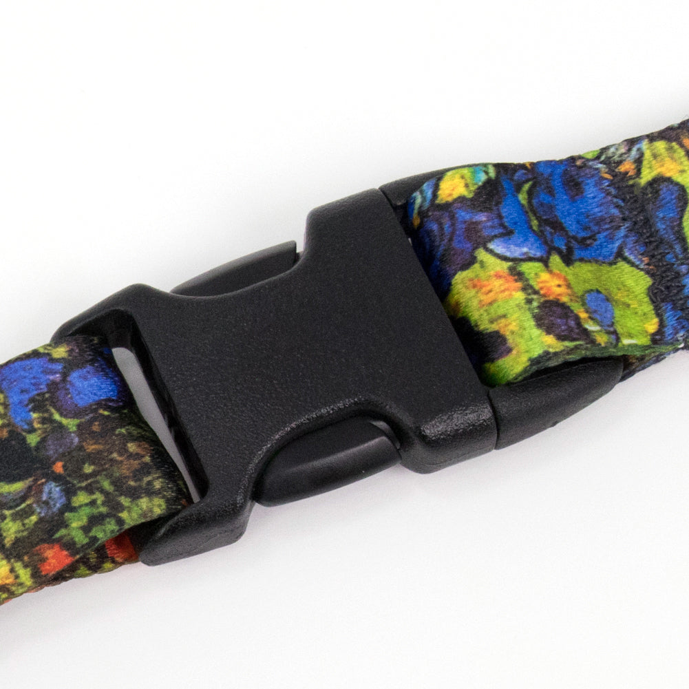 Buttonsmith Van Gogh Irises Lanyard - Made in USA - Buttonsmith Inc.