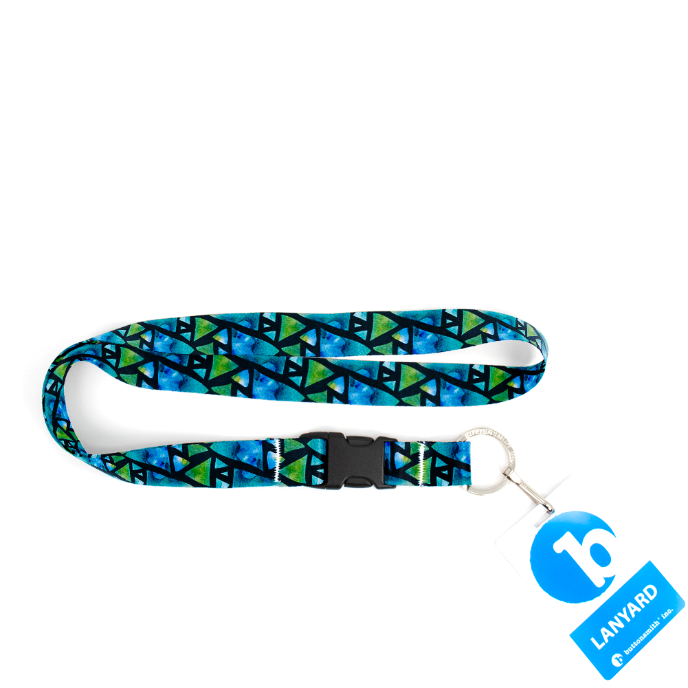 Isosceles Premium Lanyard - with Buckle and Flat Ring - Made in the USA