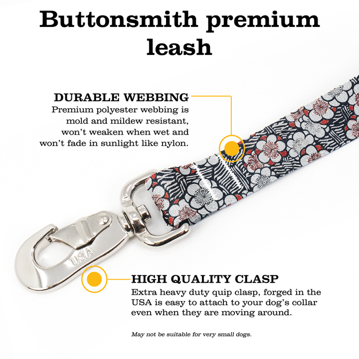 Bijutsu Sekai Floral Fab Grab Leash - Made in USA