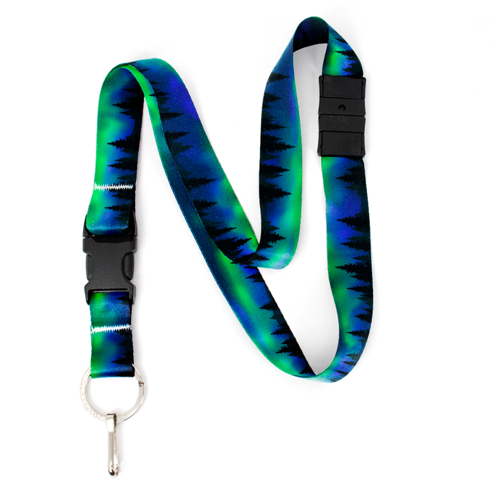 Northern Lights Breakaway Lanyard - with Buckle and Flat Ring - Made in the USA