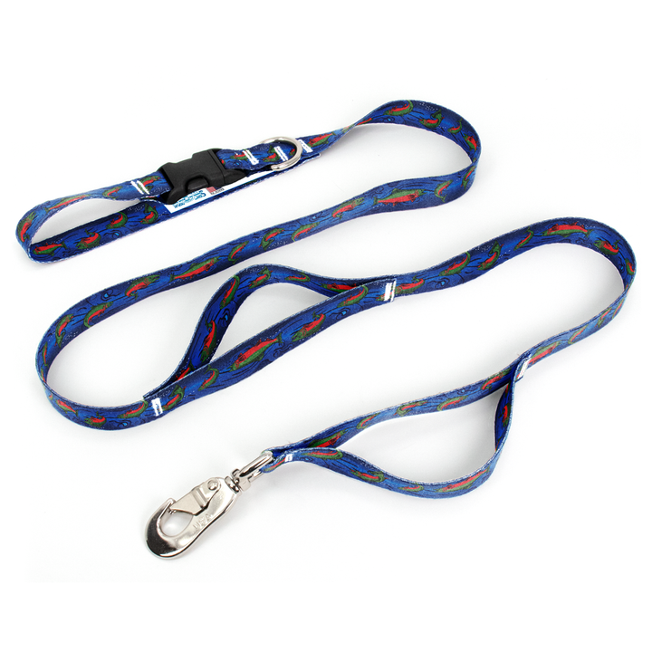 Salmon Stream Fab Grab Leash - Made in USA