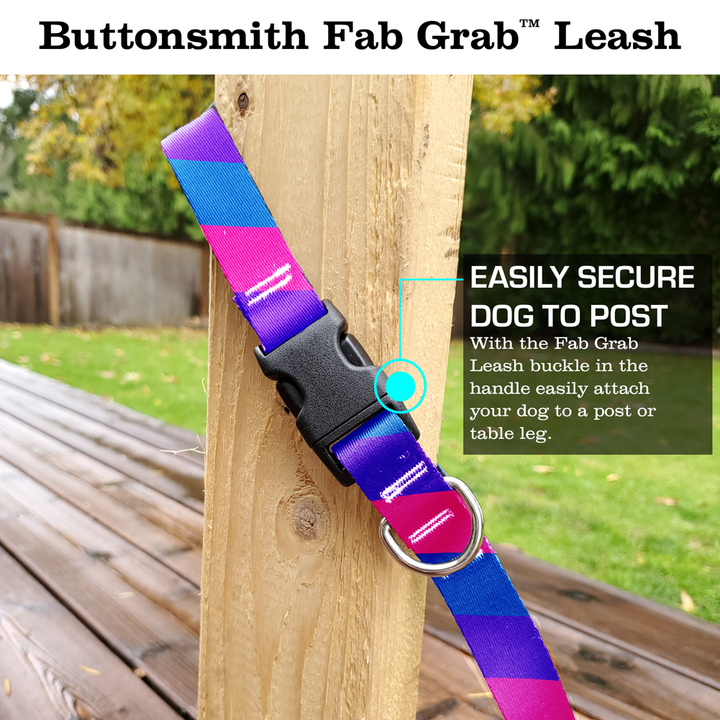 Pride Bisexual Fab Grab Leash - Made in USA