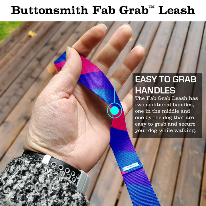 Pride Bisexual Fab Grab Leash - Made in USA