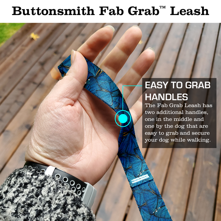 Blue Morpho Fab Grab Leash - Made in USA