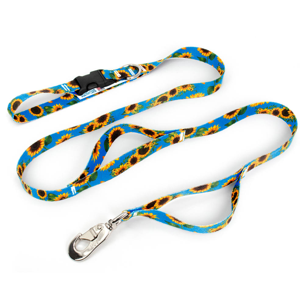 Disability Sunflowers Fab Grab Leash - Made in USA