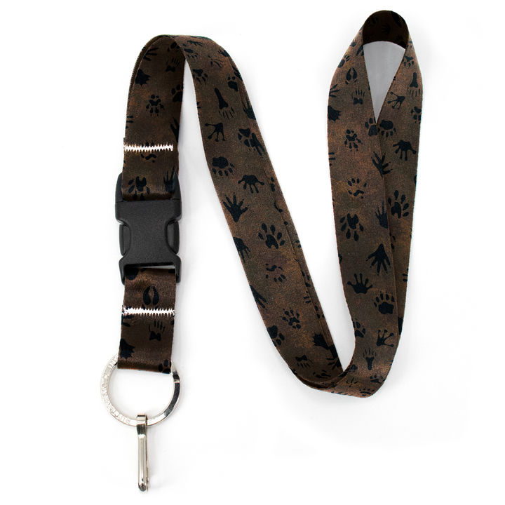 Wild Tracks Premium Lanyard - with Buckle and Flat Ring - Made in the USA