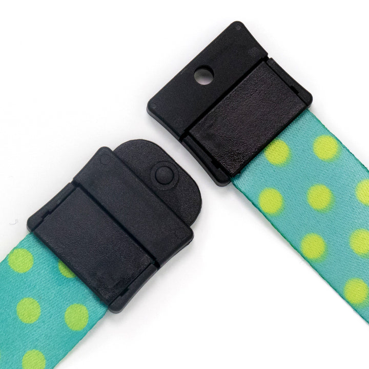 Buttonsmith Aqua Dots Breakaway Lanyard - Made in USA - Buttonsmith Inc.