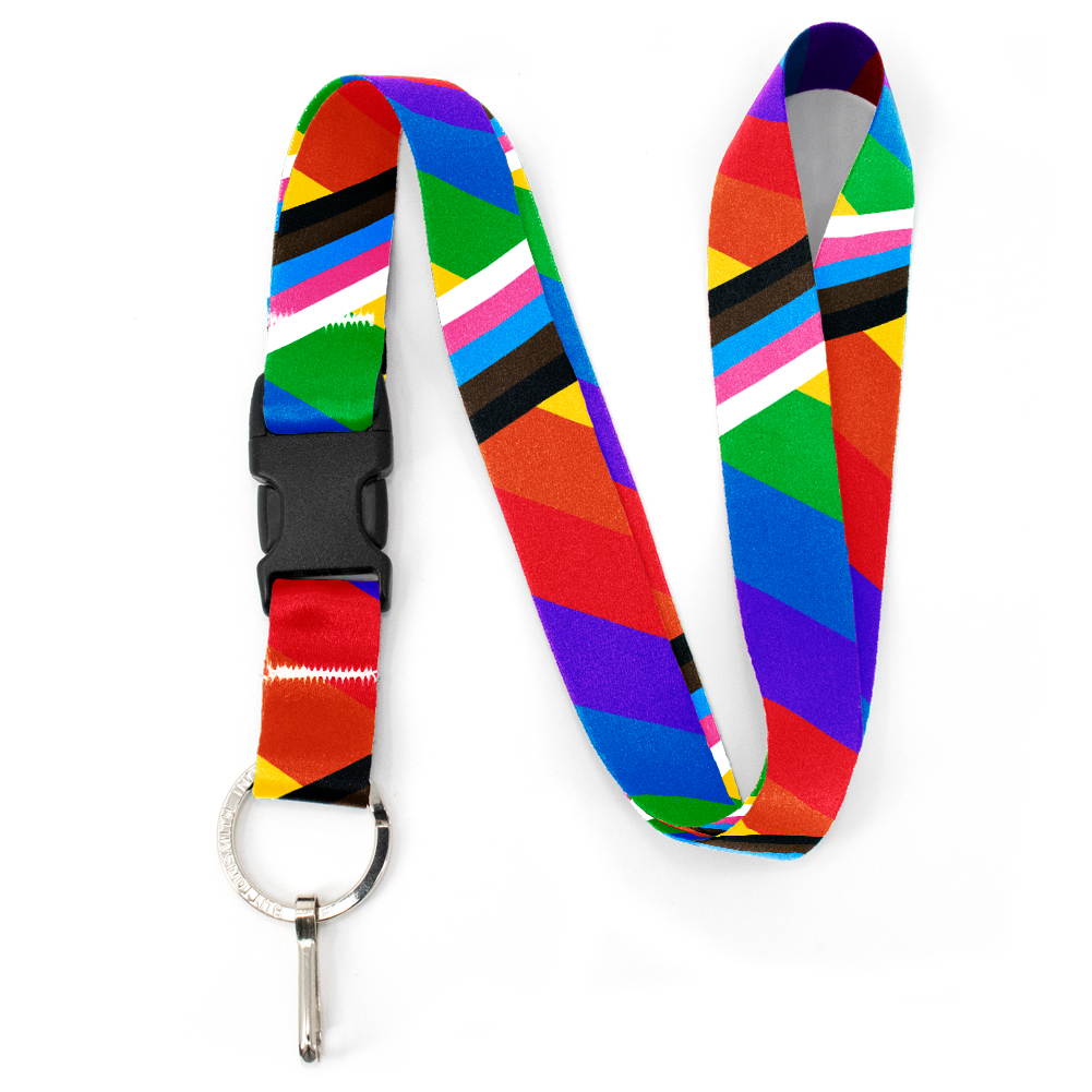 Pride Flag Premium and Breakaway Lanyards - Made in USA