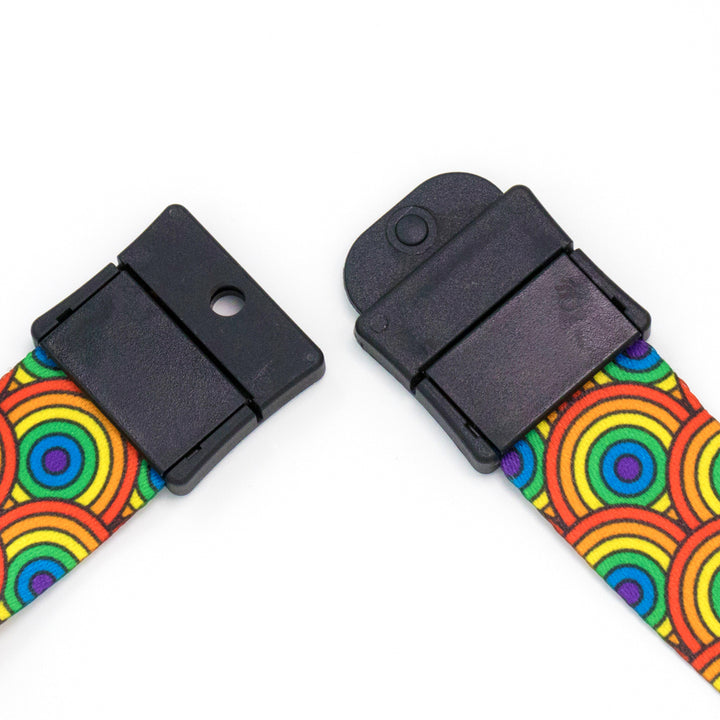 Buttonsmith Rainbow Arches Breakaway Lanyard - Made in USA - Buttonsmith Inc.