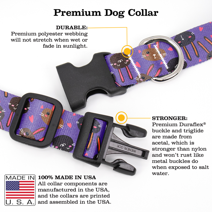 Bunny Dog Collar - Made in USA