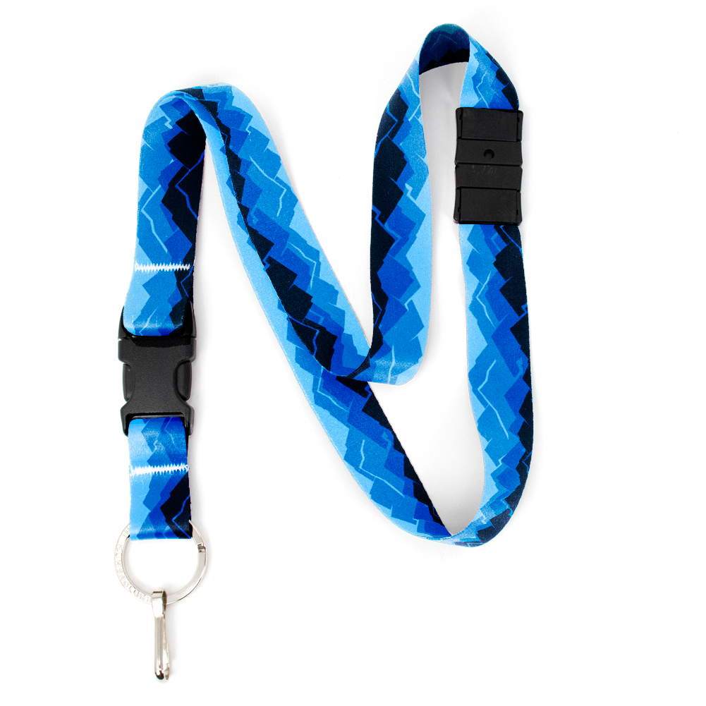 Blue Mountains Breakaway Lanyard - with Buckle and Flat Ring - Made in the USA