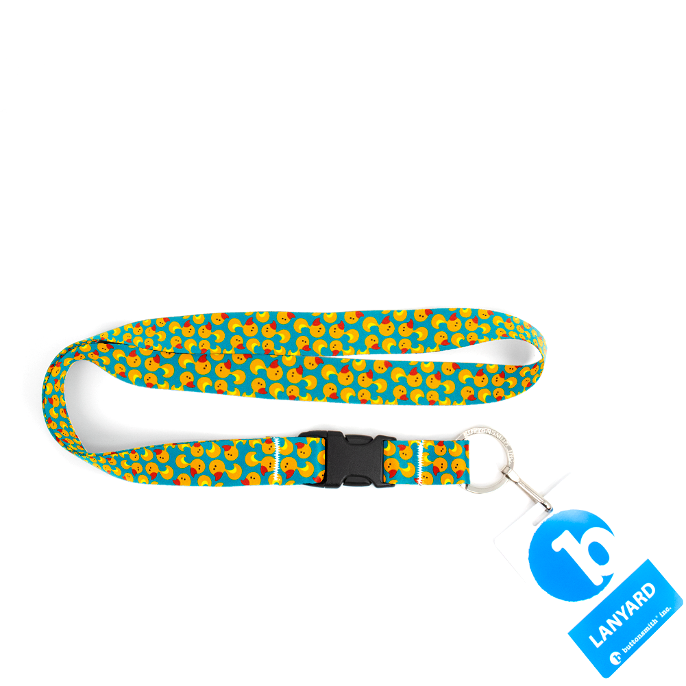 Just Ducky Premium Lanyard - with Buckle and Flat Ring - Made in the USA