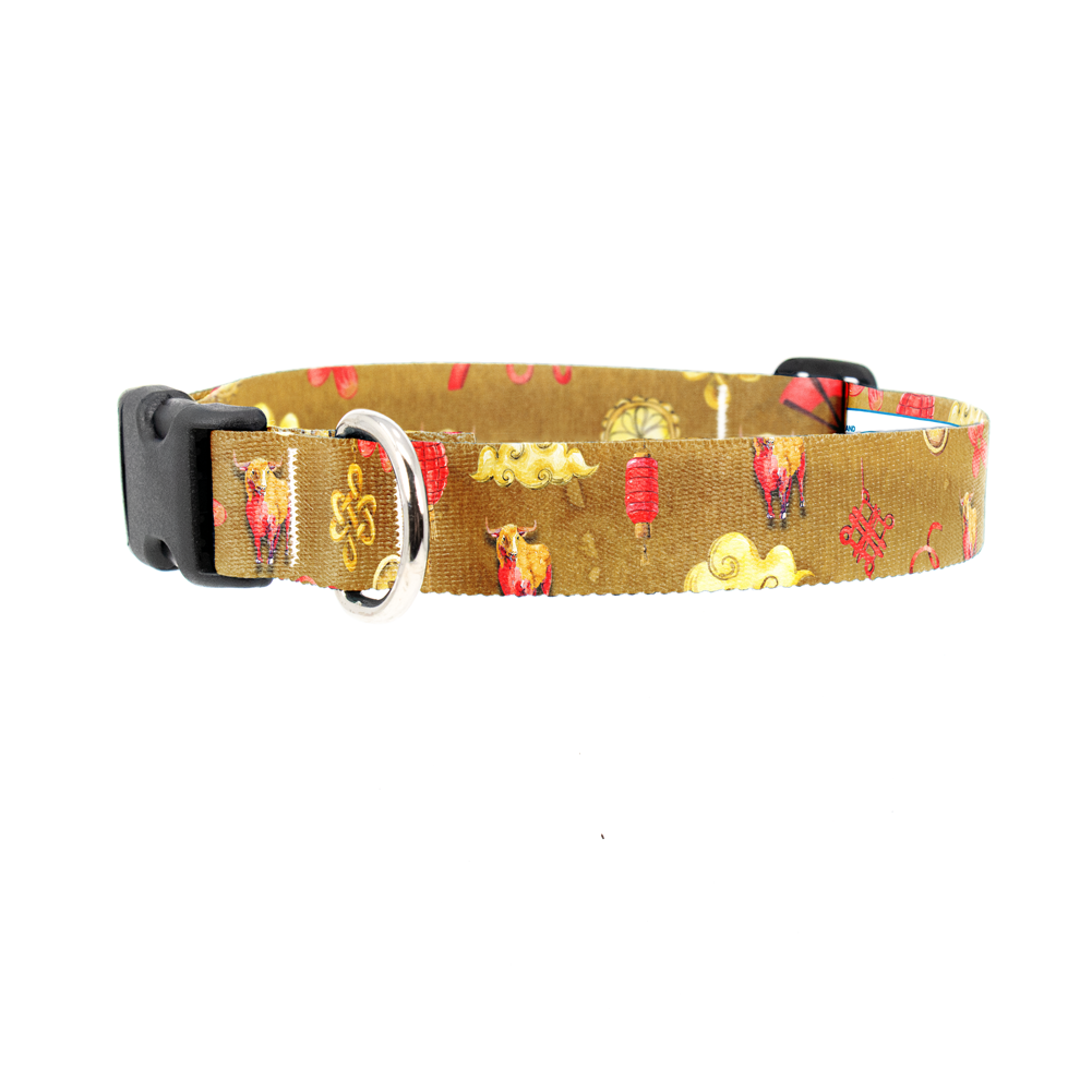 Zodiac Lunar Ox Dog Collar - Made in USA