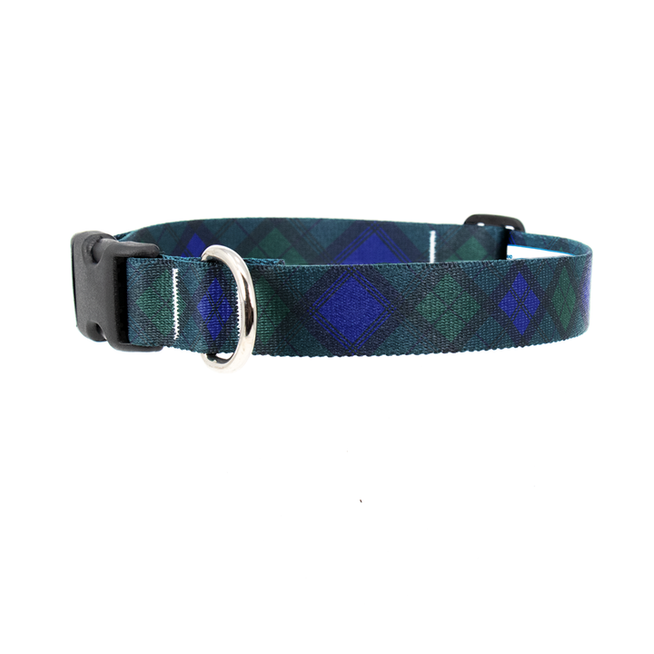 Blackwatch Plaid Dog Collar - Made in USA