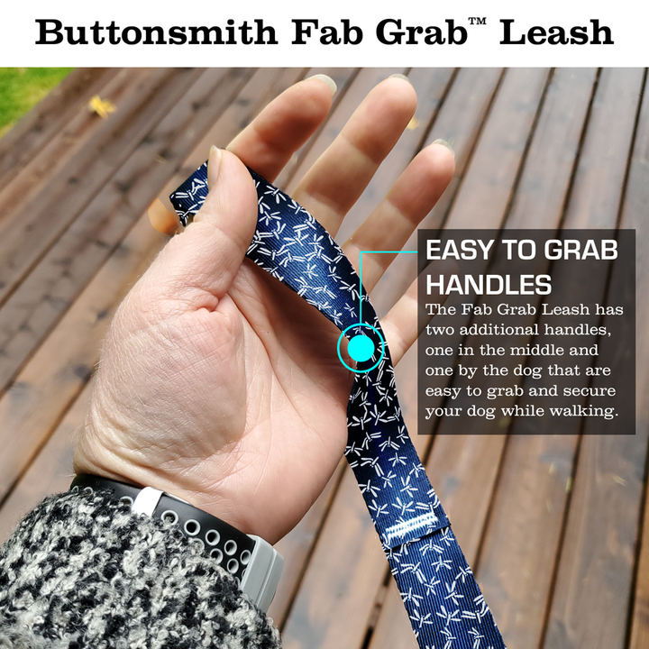 Dragonflies Fab Grab Leash - Made in USA