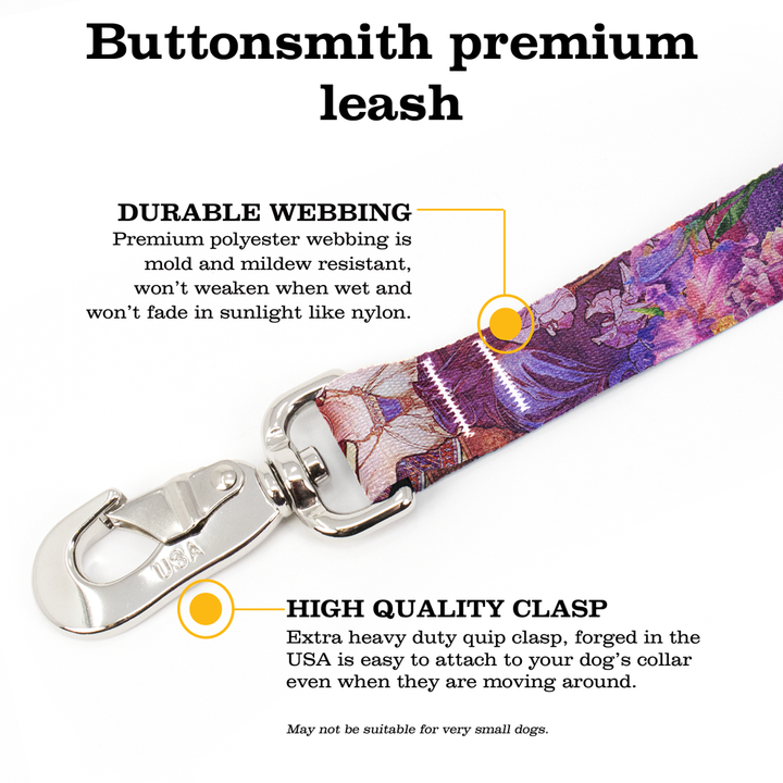 Mucha Amethyst Fab Grab Leash - Made in USA