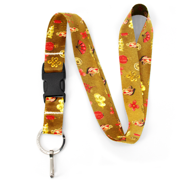 Lunar Monkey Zodiac Premium Lanyard - with Buckle and Flat Ring - Made in the USA