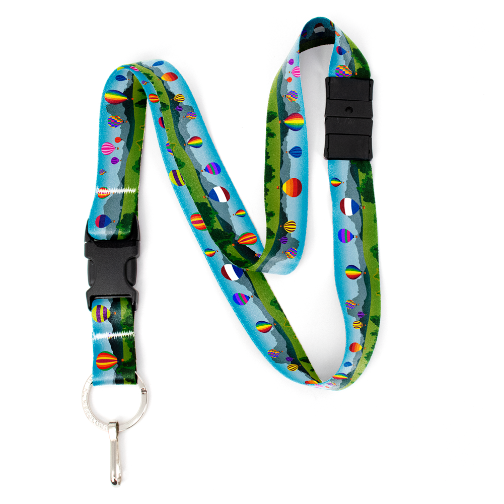 Hot Air Ride Breakaway Lanyard - with Buckle and Flat Ring - Made in the USA