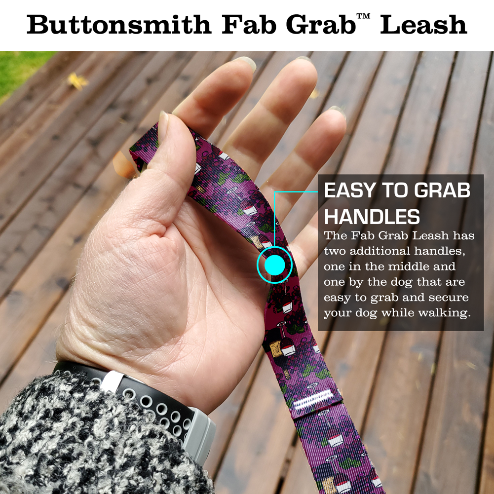 Cabernet Fab Grab Leash - Made in USA