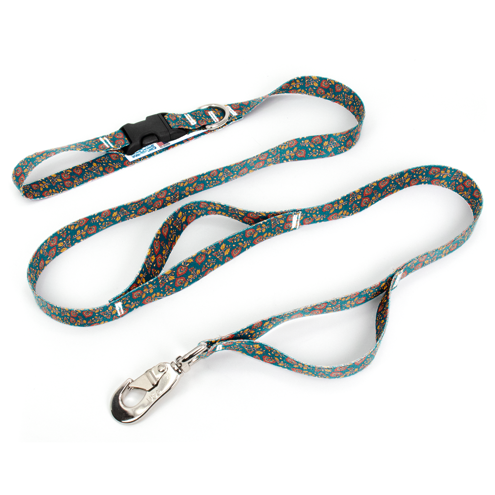 Kalimkari Aqua Fab Grab Leash - Made in USA