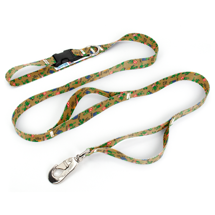 Cutie Cacti Sand Fab Grab Leash - Made in USA