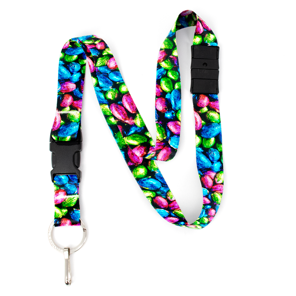 Chocolate Eggs Breakaway Lanyard - with Buckle and Flat Ring - Made in the USA