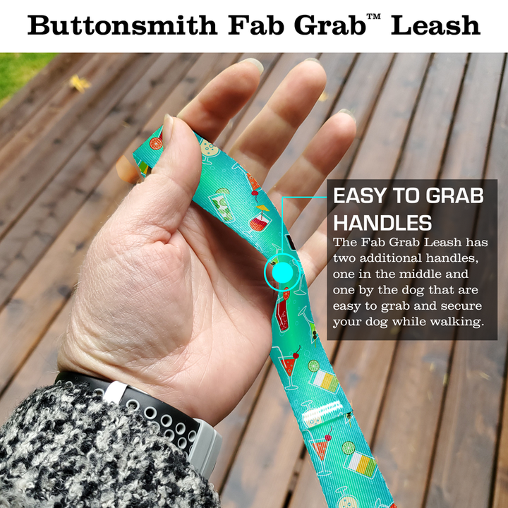 Cocktails Fab Grab Leash - Made in USA