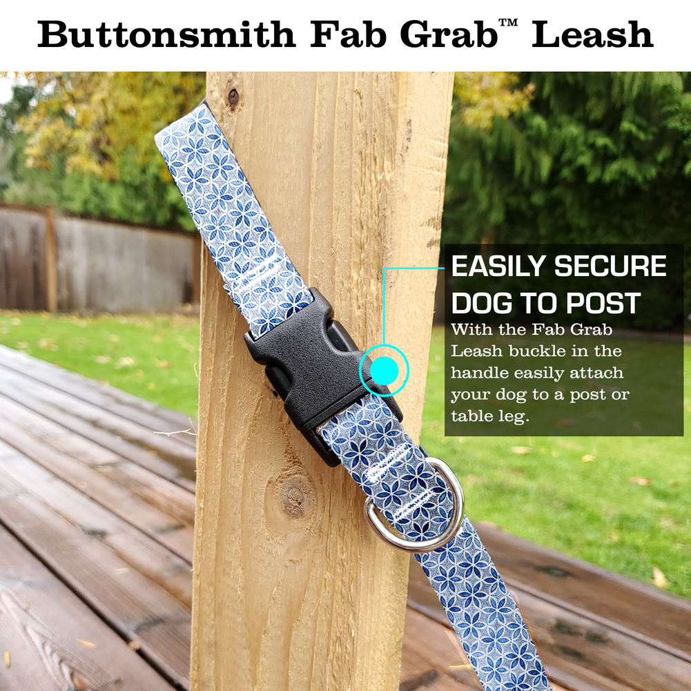 Blue Petals Fab Grab Leash - Made in USA