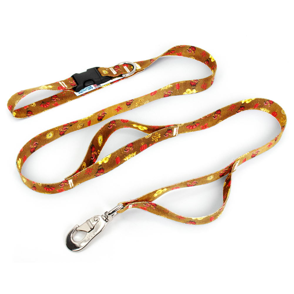 Zodiac Lunar Rooster Fab Grab Leash - Made in USA