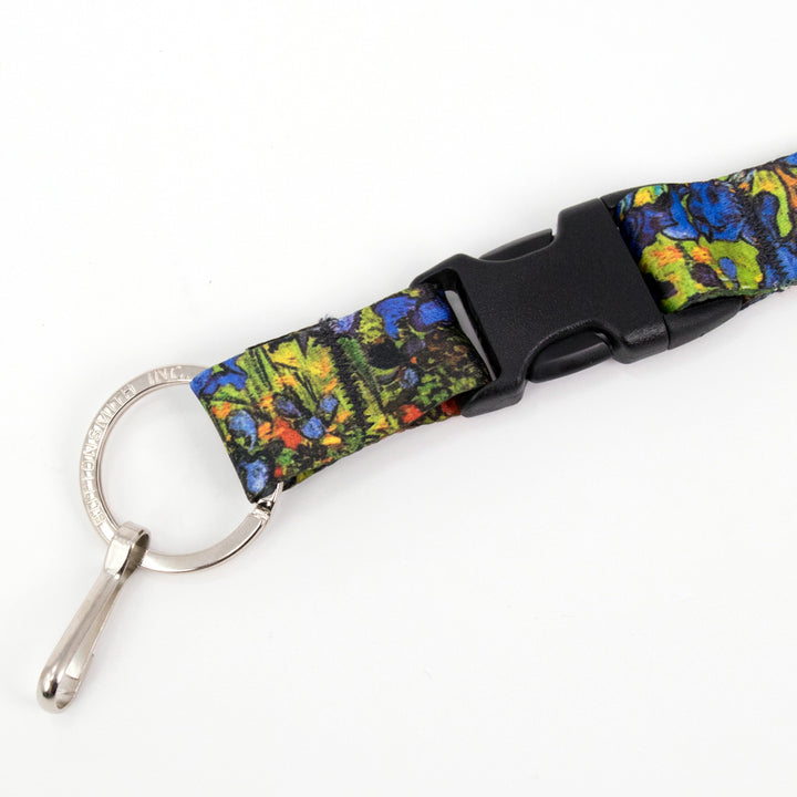 Buttonsmith Van Gogh Irises Breakaway Lanyard - Made in USA - Buttonsmith Inc.