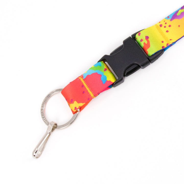 Buttonsmith Rainbow CamoChip Custom Lanyard Made in USA - Buttonsmith Inc.