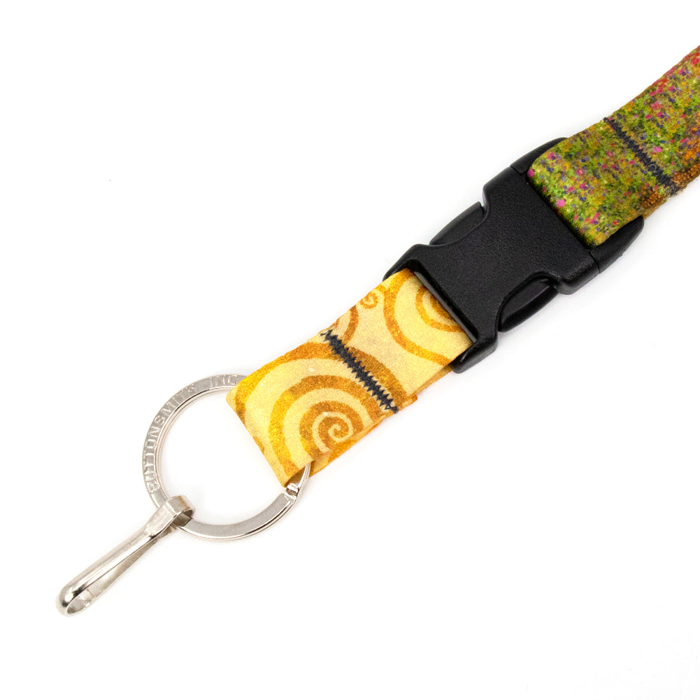 Buttonsmith Gustav Klimt Kiss Custom Lanyard - Made in USA - Buttonsmith Inc.