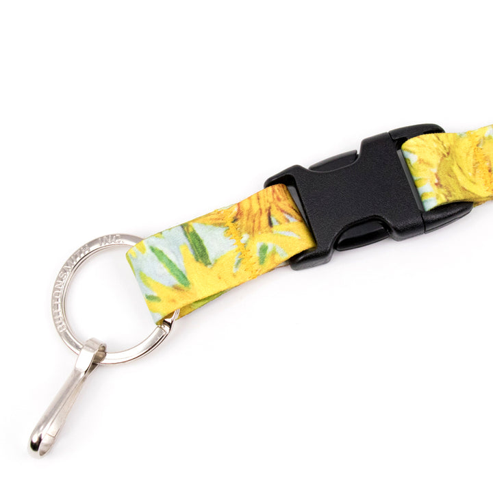 Buttonsmith Van Gogh Sunflower Breakaway Lanyard - Made in USA - Buttonsmith Inc.