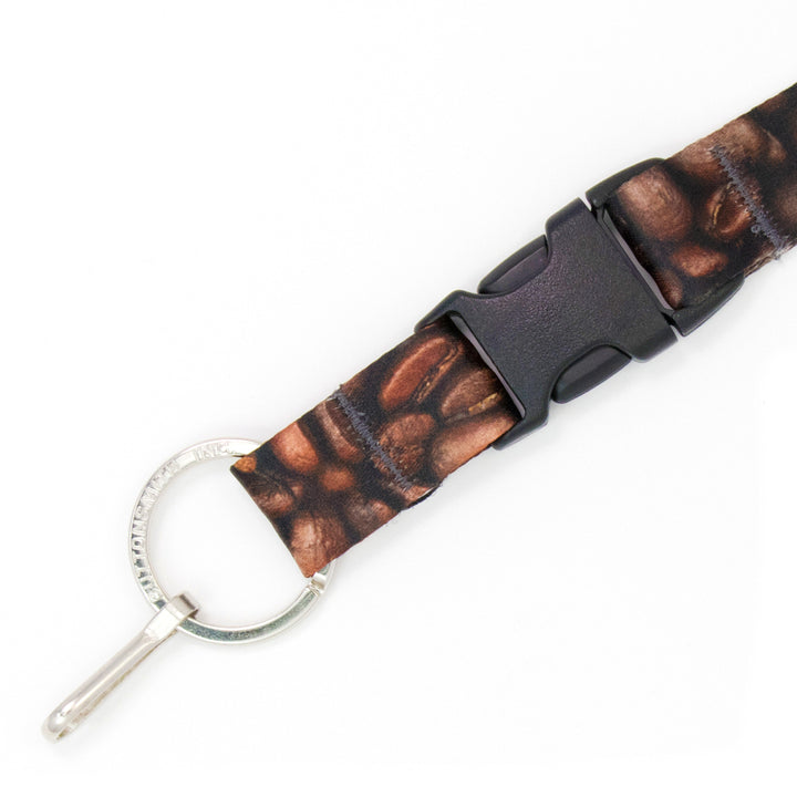 Buttonsmith Coffee Beans Breakaway Lanyard Made in USA - Buttonsmith Inc.