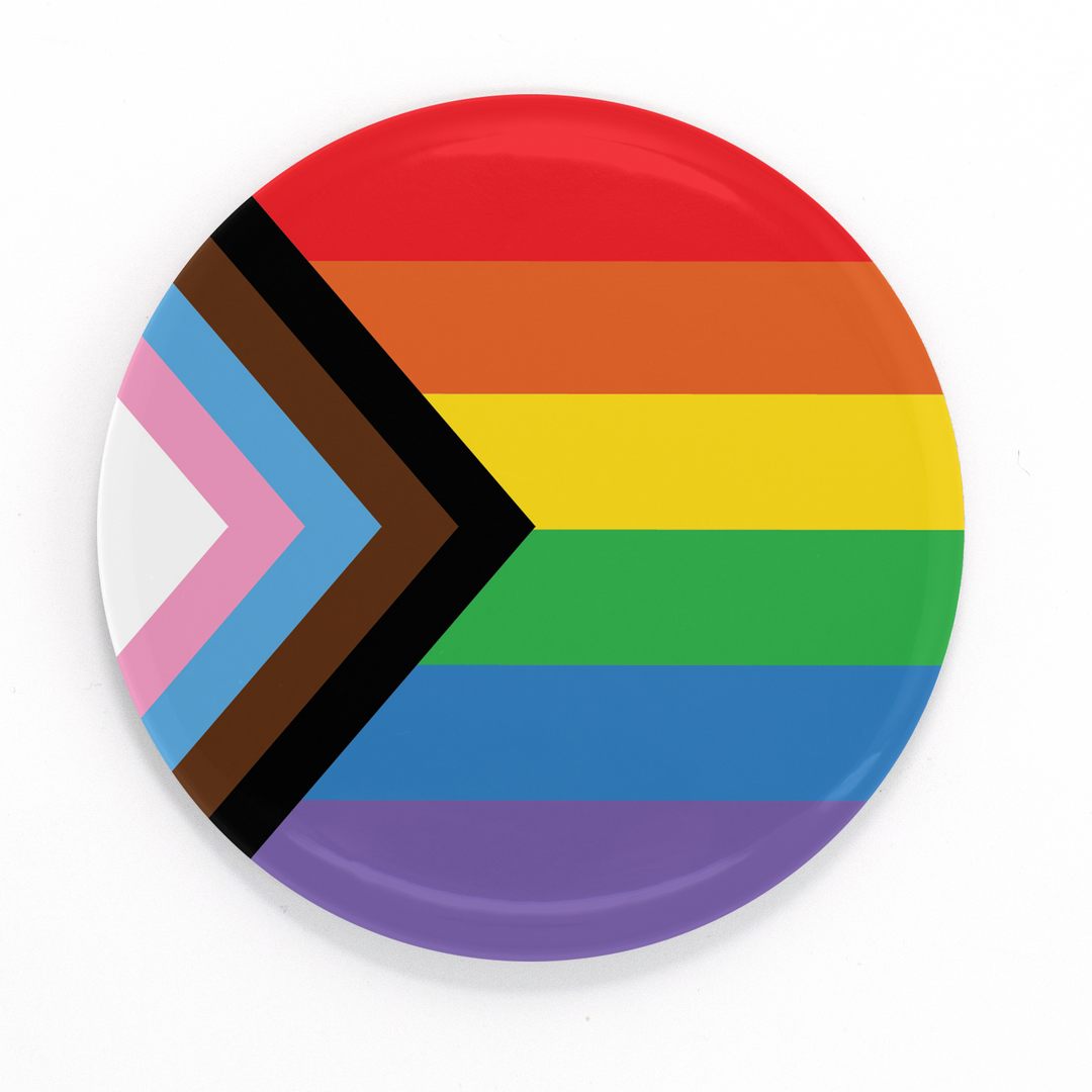 Rainbow Plus Pride Flag Buttons