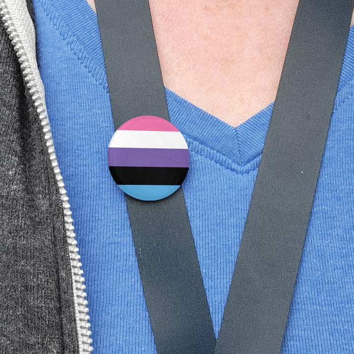 Gender Fluid Pride Flag Buttons