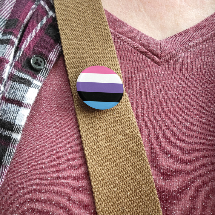 Gender Fluid Pride Flag Buttons