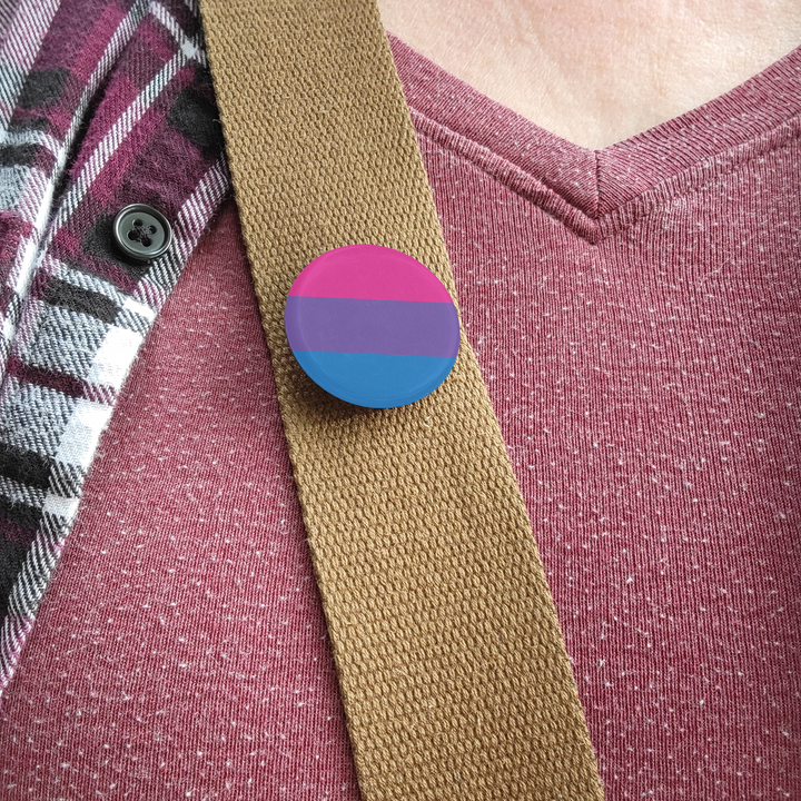 Bisexual Pride Flag Buttons