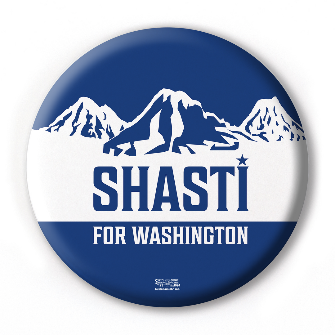 Shasti for Washington Pinback Button - 2.25"