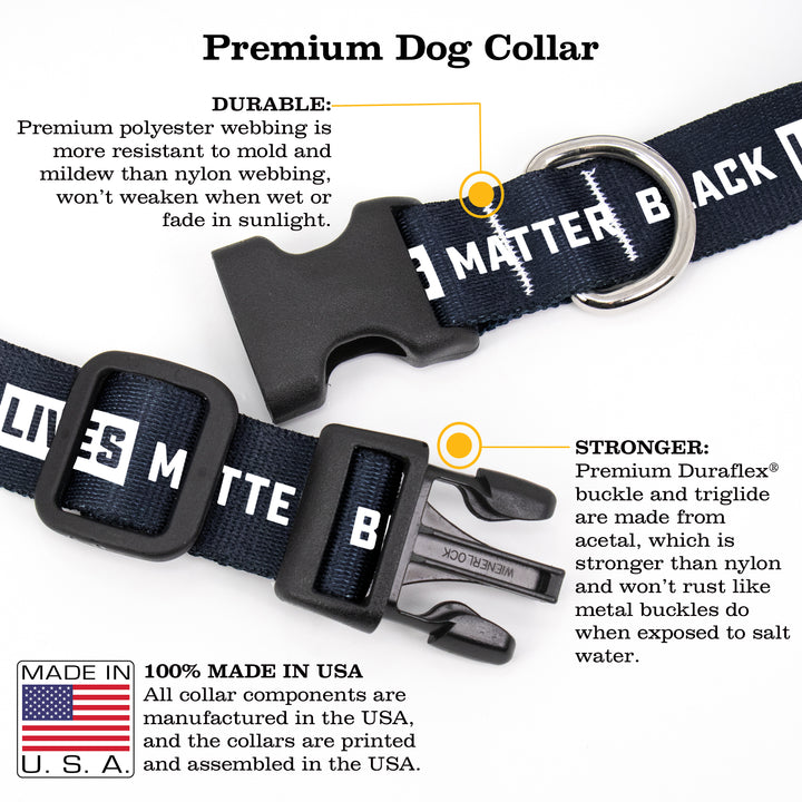 Black Lives Matter Dog Collar - Made in USA